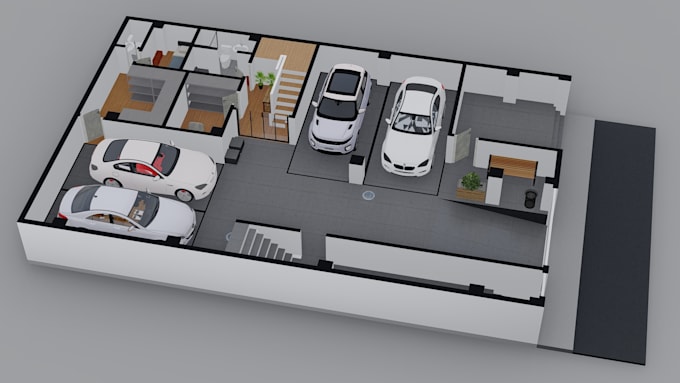 Gig Preview - Create 3d renders from floor plan, plumbing, electrical layout, and walkthroughs