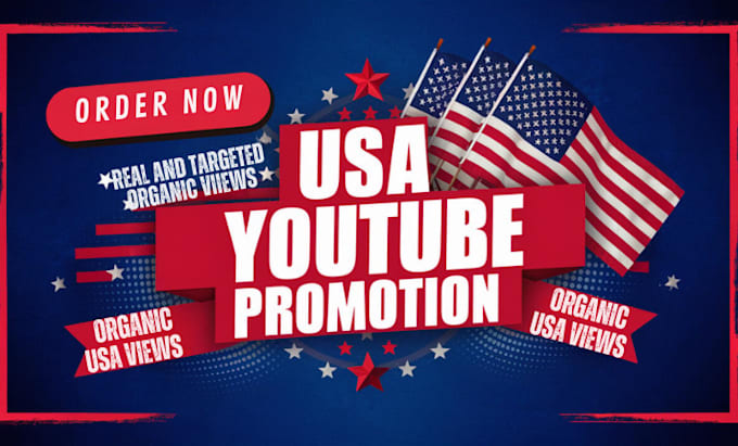 Gig Preview - Do USA youtube promotion usa video and channel promotion to usa targeted viewers