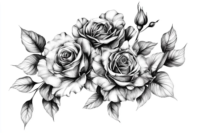 Gig Preview - Make a black and white tattoo design for you