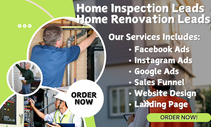 Gig Preview - Home inspection leads, home renovation leads, appliance repair leads