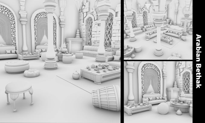 Gig Preview - Create high quality 3d model, props and detailed environment