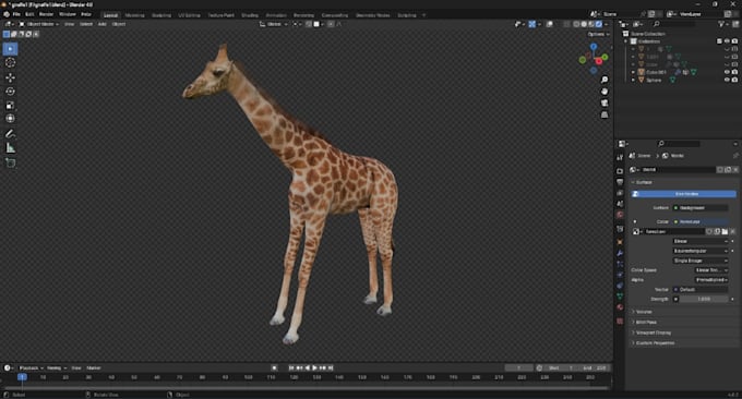 Gig Preview - Design 3d animal animation 3d animal model, cgi animal animation, animal fur