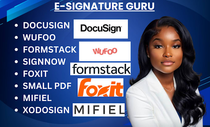 Bestseller - setup docusign wufoo formstack signnow foxit xodosign rsign gosign coco sign VA