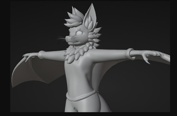 Gig Preview - Do vrchat avatar, 3d model, furry avatar, 3d design, vtuber model for you