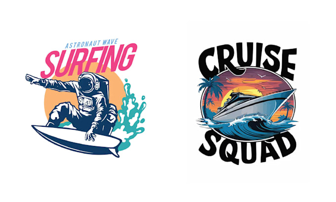 Gig Preview - Design outstanding summer boat fishing jet ski logo