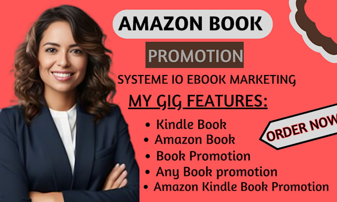 Gig Preview - Do amazon book promotion book marketing systeme io ebook merketing kindle book