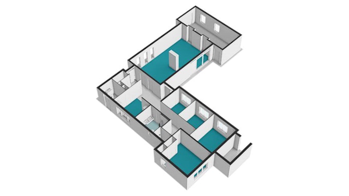 Gig Preview - Professional 2d  3d floor plan and rendering with floorplanner