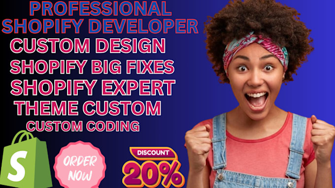 Gig Preview - Be your professional shopify developer custom coding bug fix and custom theme