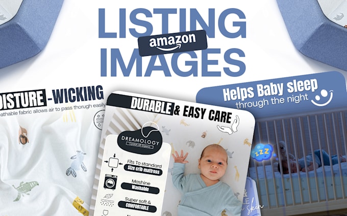 Gig Preview - Design amazon listing images amazon product infographics