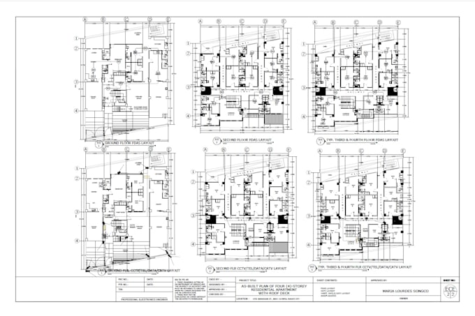 Gig Preview - Do your building electronics plans like fdas and cctv autocad design