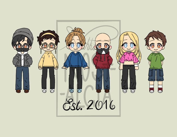 Gig Preview - Chibi fi your family portrait