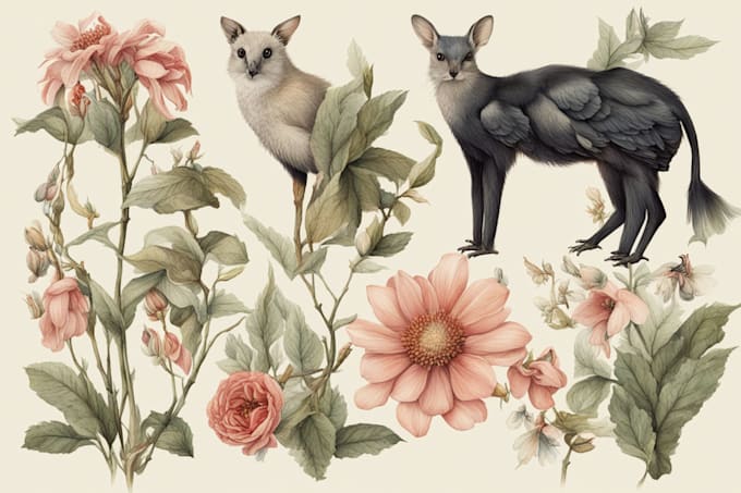 Gig Preview - Draw animal and botanical illustrations