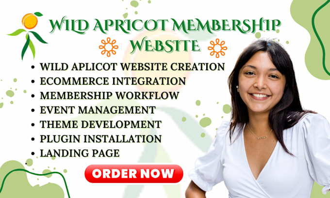 Gig Preview - Redesign wild apricot membership website fix wild apricot event setup, wa event