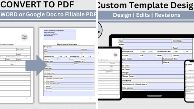 Gig Preview - Create interactive pdf, typeform, jotform, questionnaire, fillable pdf form