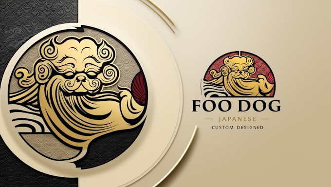 Gig Preview - Do custom japanese foo dog logo design