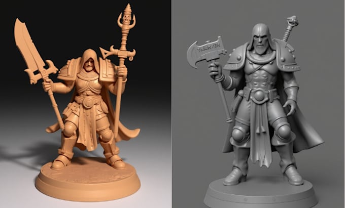 Gig Preview - Sculpt 3d miniature, 3d model, action figure, 40k warhammer for 3d printing