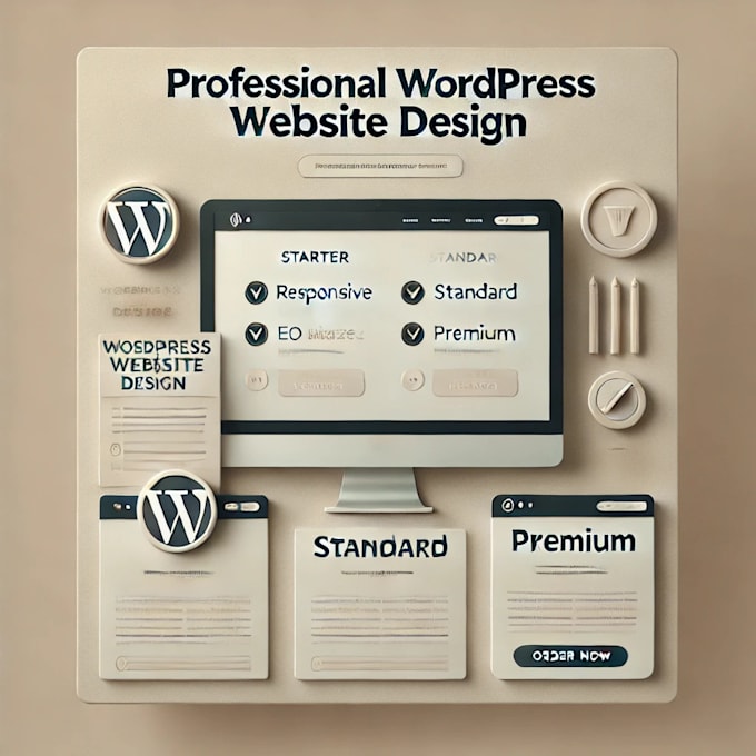 Gig Preview - Design a stunning and fully responsive wordpress website for your business