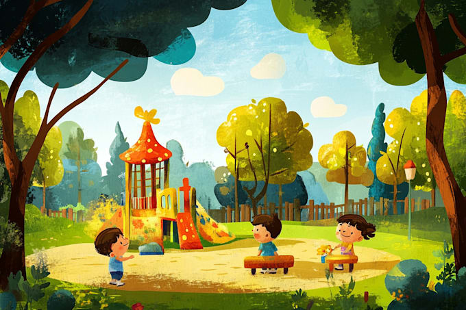 Bestseller - make illustrate children story book illustration