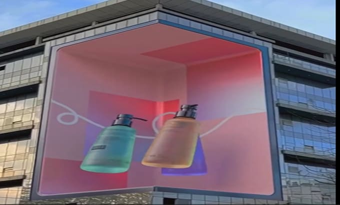 Gig Preview - Make compelling 3d anamorphic  3d billboard animation  3d cgi animation  cgi ads