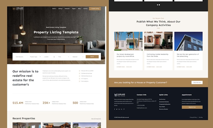 Gig Preview - Customize a real estate website, with homey, houzez, wp rental theme