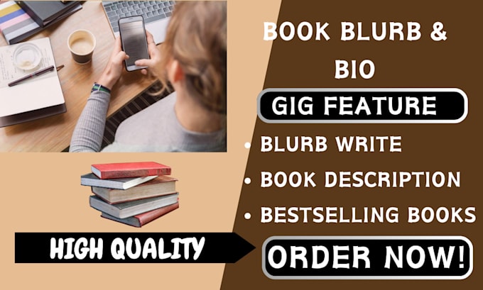 Gig Preview - Write a perfect book blurb or book description, author bio