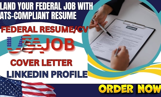 Gig Preview - Build 24 hours job winning ats federal resume for usa job