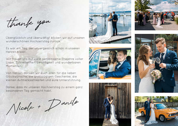 Gig Preview - Do wedding or event postcard invitation design greeting card