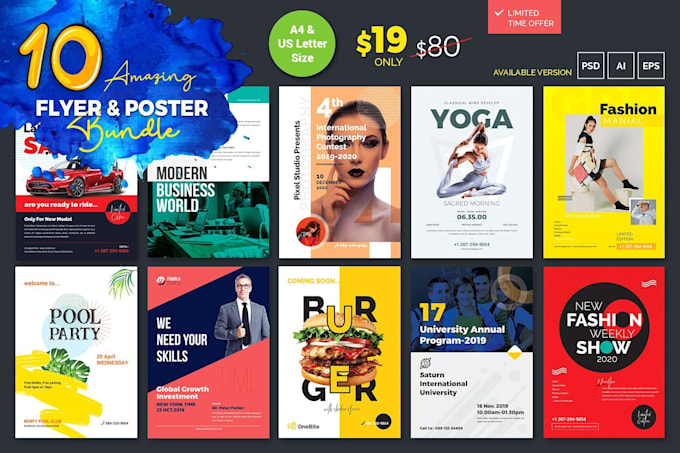 Gig Preview - Create beautiful flyers posters and brochures