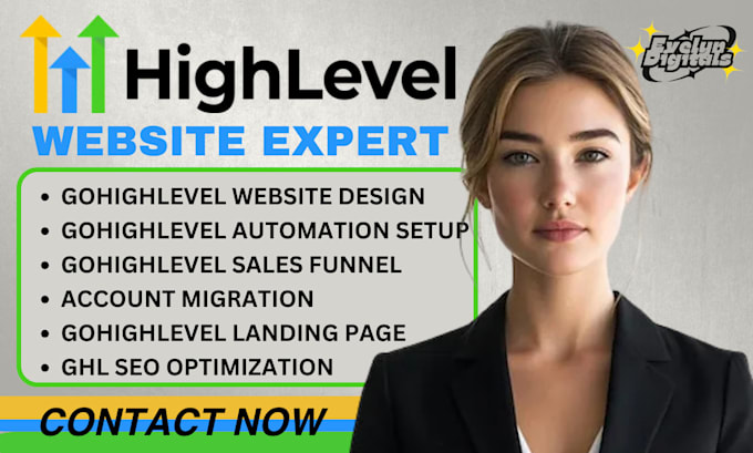 Gig Preview - Gohighlevel sales funnel website gohighlevel landing page sales funnel expert