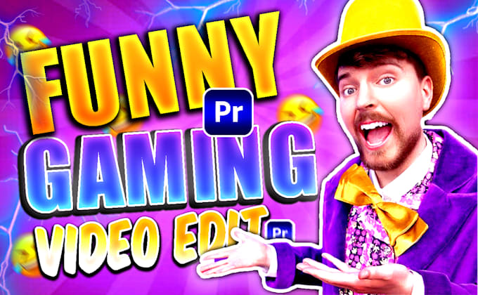 Gig Preview - Do professional gaming video editing for youtube