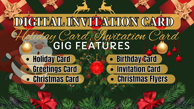 Gig Preview - Digital invitation, wedding invitation, birthday invitation, invitation card