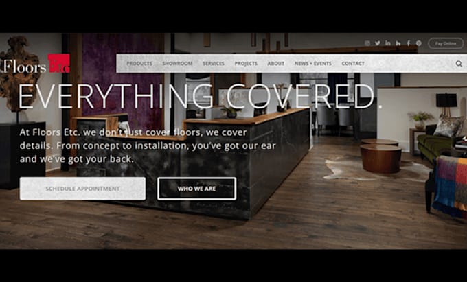 Gig Preview - Build high ranking flooring website, tiling, epoxy, tile and flooring website