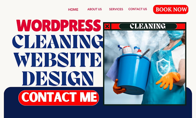 Gig Preview - Build website cleaning service wordpress website cleaning clean website