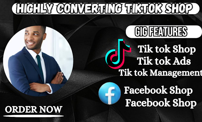 Gig Preview - Set up tiktok shop dropshipping manage tiktok shop product listing tiktok ads