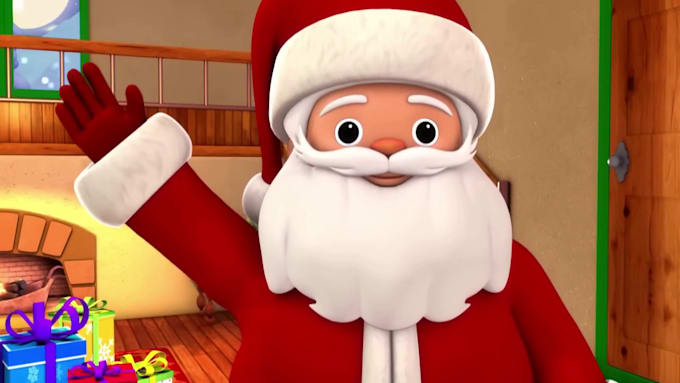 Gig Preview - Do 2d 3d christmas animation 3d animation for kids 3d character animation santa