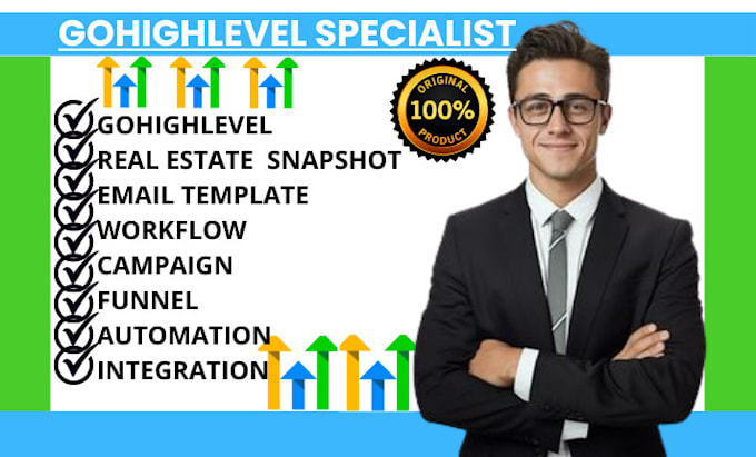 Bestseller - setup gohighlevel real estate snapshot email template workflow campaign funnel