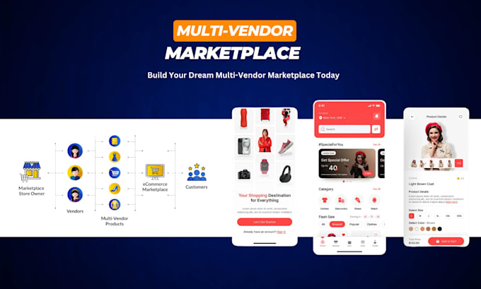 Gig Preview - Build a custom multi vendor marketplace