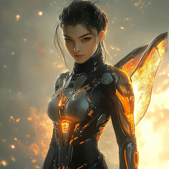 Bestseller - do a stunning sci fi character art from your imagination