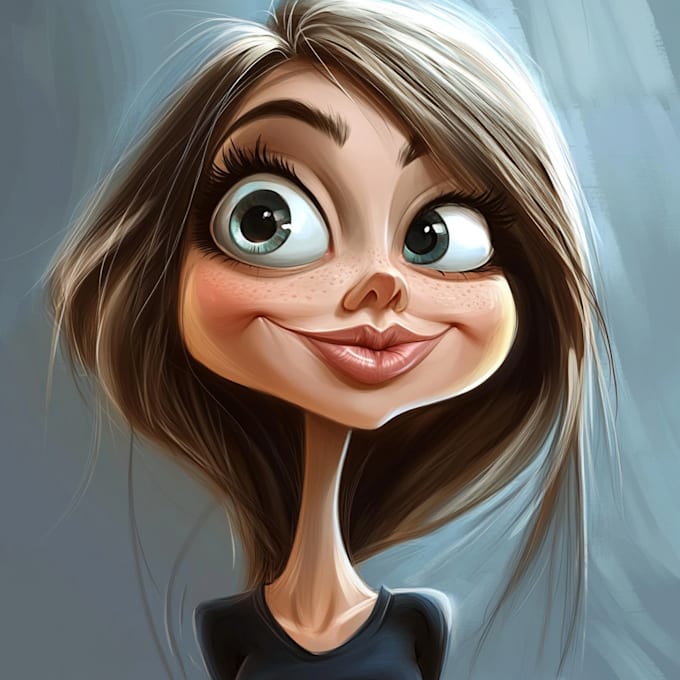 Gig Preview - Make a funny cartoon caricature portrait caricature