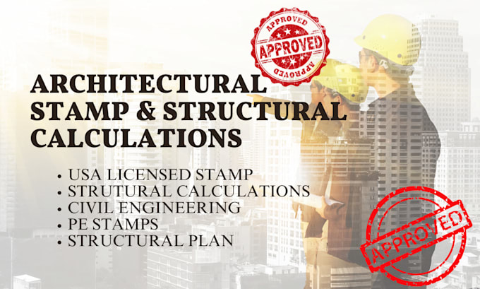 Gig Preview - Pe stamp and design your city permit architectural drawings in the USA