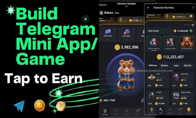 Gig Preview - Create telegram game, mini app, telegram mini game, notcoin, telegram mini app