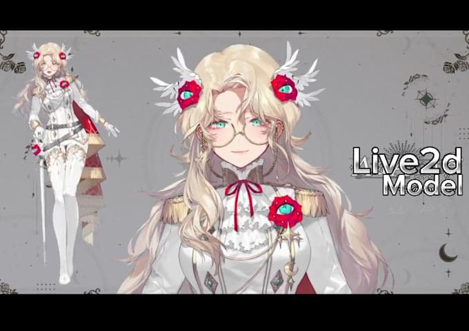 Gig Preview - Design and rig live2d rigging, 2d vtuber model, live2d model for streaming avata