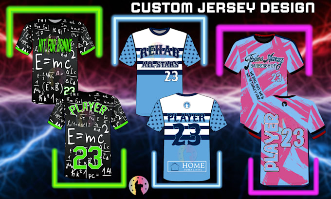 Gig Preview - Design custom full sublimation jersey, hoodie, pants, shorts, full uniform