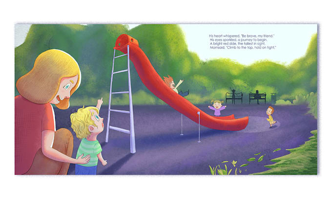 Gig Preview - Design children story book illustration and children book