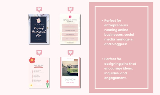 Gig Preview - Design amazing pinterest pins for your blog post