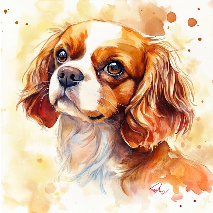 Gig Preview - Do  realistic watercolor portrait of your animal pet cat dog