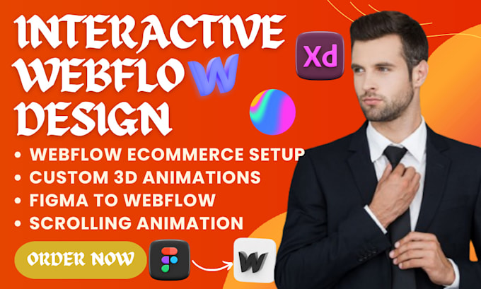 Gig Preview - Create webflow ecommerce website redesign framer website redesign webflow spline