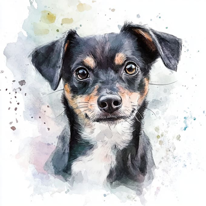 Gig Preview - Make a color drawing pet portrait of your photoportrait