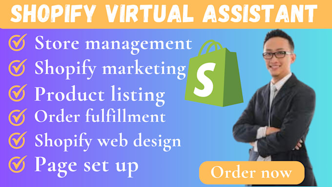 Gig Preview - Be your shopify virtual assistant, store manager for shopify dropshipping store