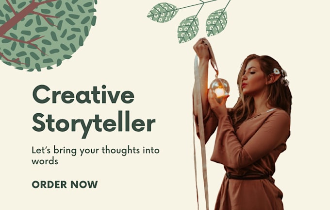 Gig Preview - Be your creative storyteller on any topic